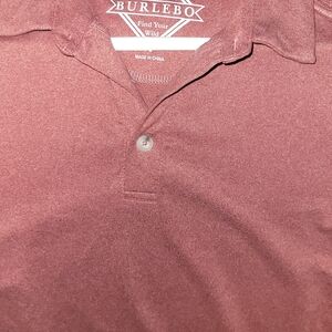 Burlebo Men's Light Red Polo.